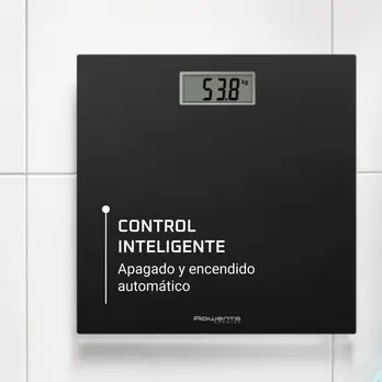 Pantalla LED retroiluminada de la báscula Premiss mostrando lectura de peso 72.5 kg